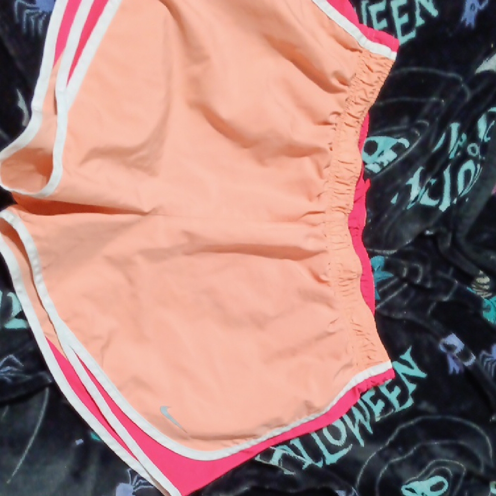 Nike Peach and Pink Athletic Shorts